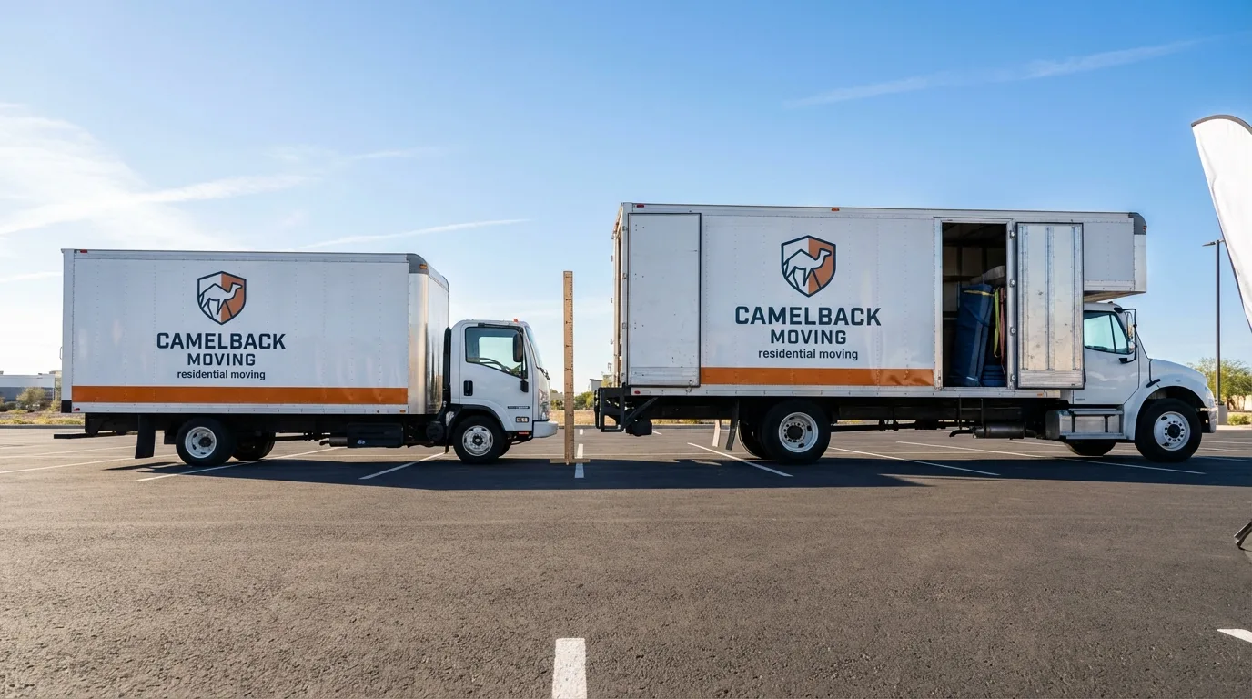 Moving truck size capacity guide in Windom